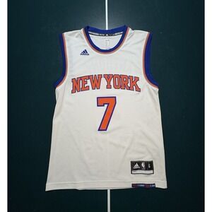 Carmelo Anthony New York Knicks Jersey Men's Small White Adidas Swingman NBA
